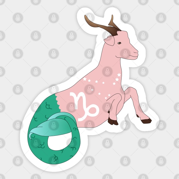 Capricorn 2 (Baby Pink) Sticker by ziafrazier